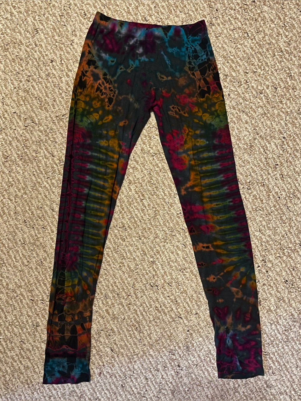 Green Tie Dye Leggings
